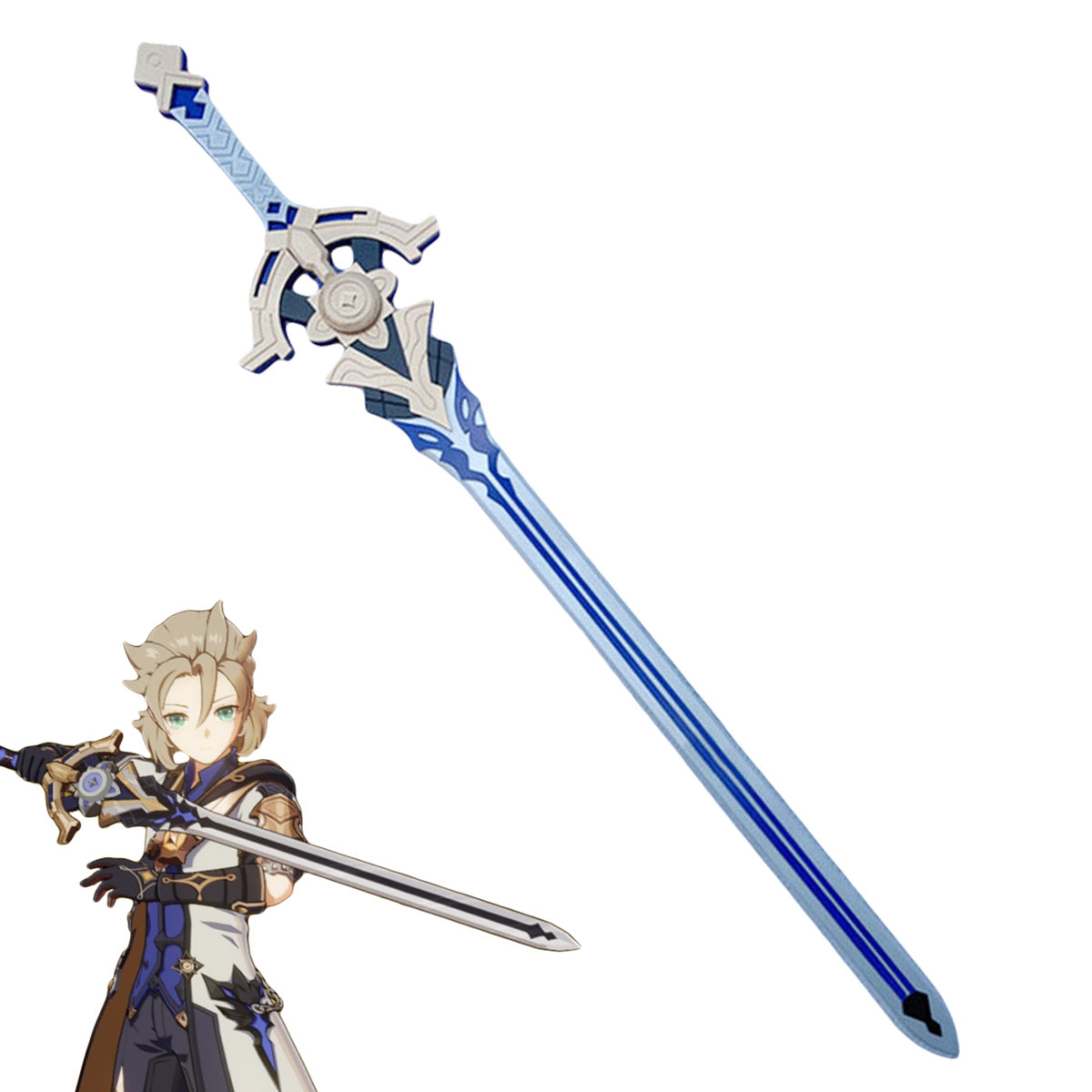 Genshin Impact Albedo Cinnabar Spindle Sword Cosplay Weapon Prop Prop - Tophatter Daily Deals